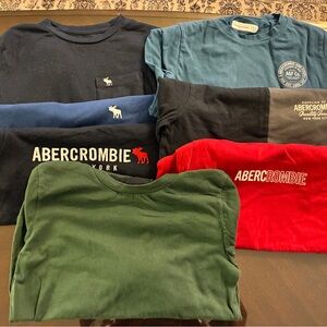 Abercrombie Kids Long Sleeve Tees - Multi-Color Pack (7 top)(BOYS)